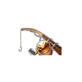 Fishing rod and reel symbol from Big Bass Splash