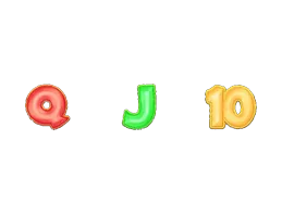 Queen, Jack and Ten card symbols from Big Bass Splash